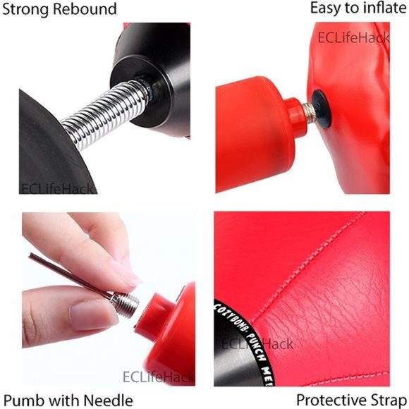 Desktop Punching Bag Gag Gifts for him - Stress Buster Relief Free Standing Desk - Picture 6 of 7